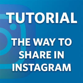 The way to share in Instagram