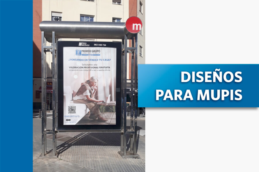 Diseño para mupis de primer grupo inmobiliarias